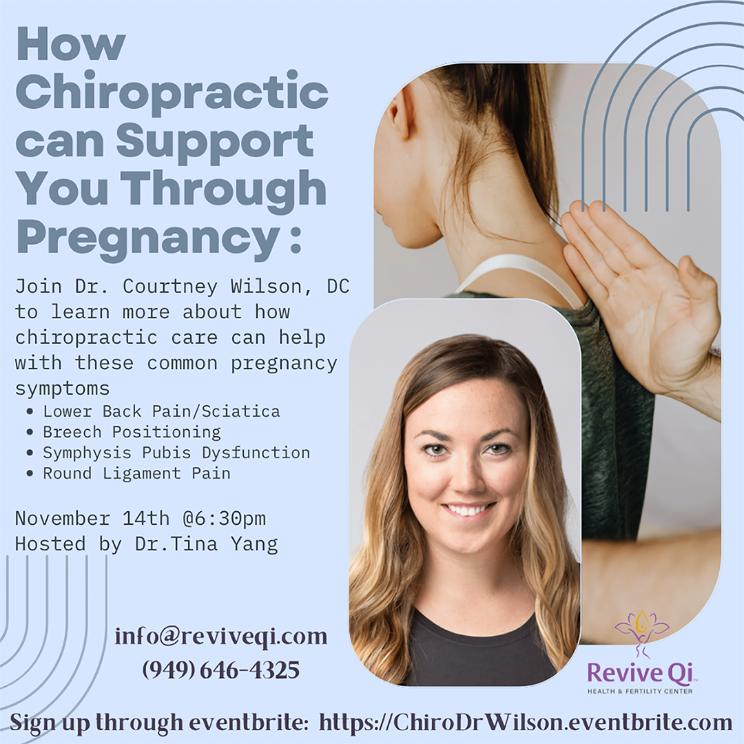 Chiro and pregnancy workshop flyer